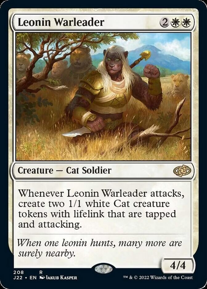 Leonin Warleader [Jumpstart 2022] Magic: The Gathering