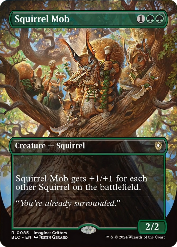 Squirrel Mob (Borderless) [Bloomburrow Commander] Magic: The Gathering