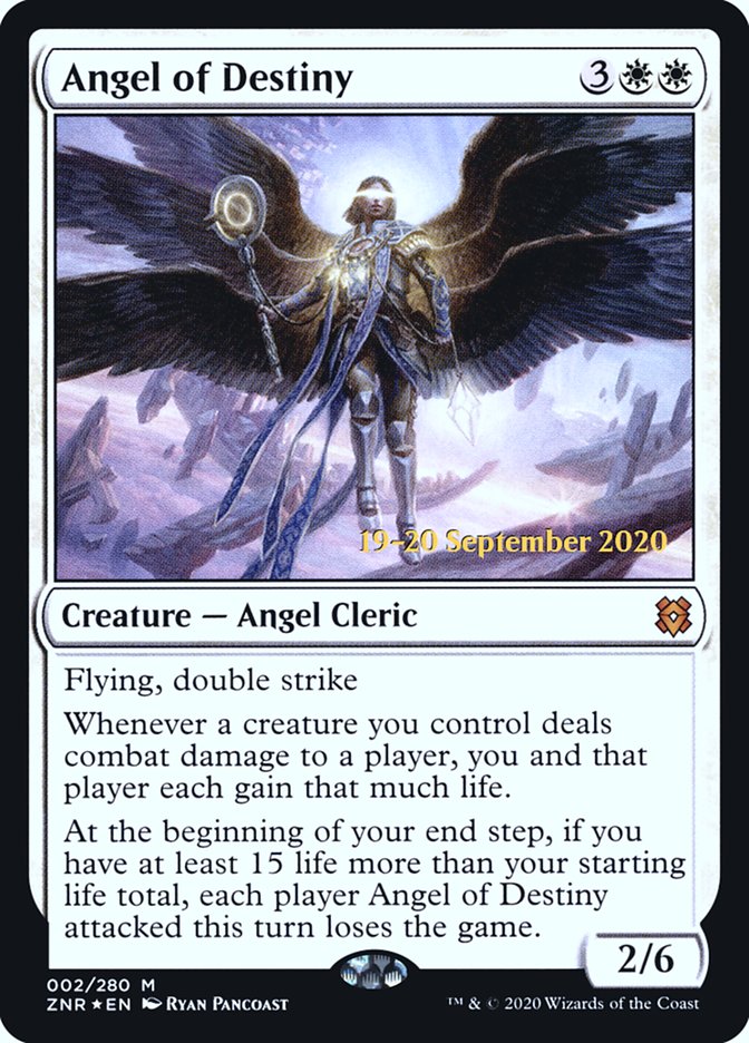 Angel of Destiny [Zendikar Rising Prerelease Promos] Magic: The Gathering