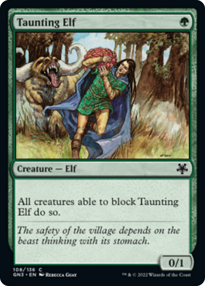 Taunting Elf [Game Night: Free-for-All] Magic: The Gathering