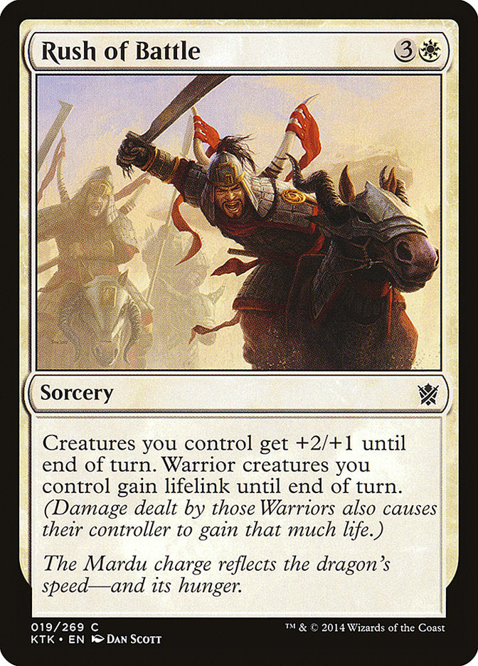 Rush of Battle [Khans of Tarkir] Magic: The Gathering