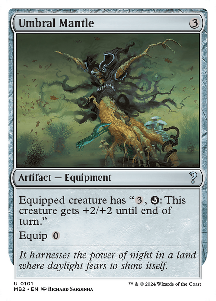 Umbral Mantle (White Border) [Mystery Booster 2] Magic: The Gathering