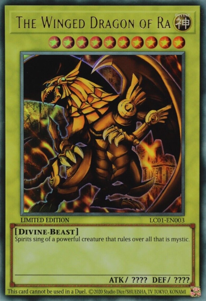 The Winged Dragon of Ra (25th Anniversary) [LC01-EN003] Ultra Rare - Yugioh Cards For Your TCG Needs!