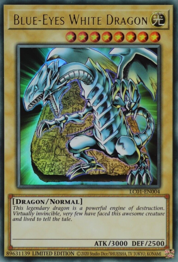 Blue-Eyes White Dragon (25th Anniversary) [LC01-EN004] Ultra Rare - Yugioh Cards For Your TCG Needs!