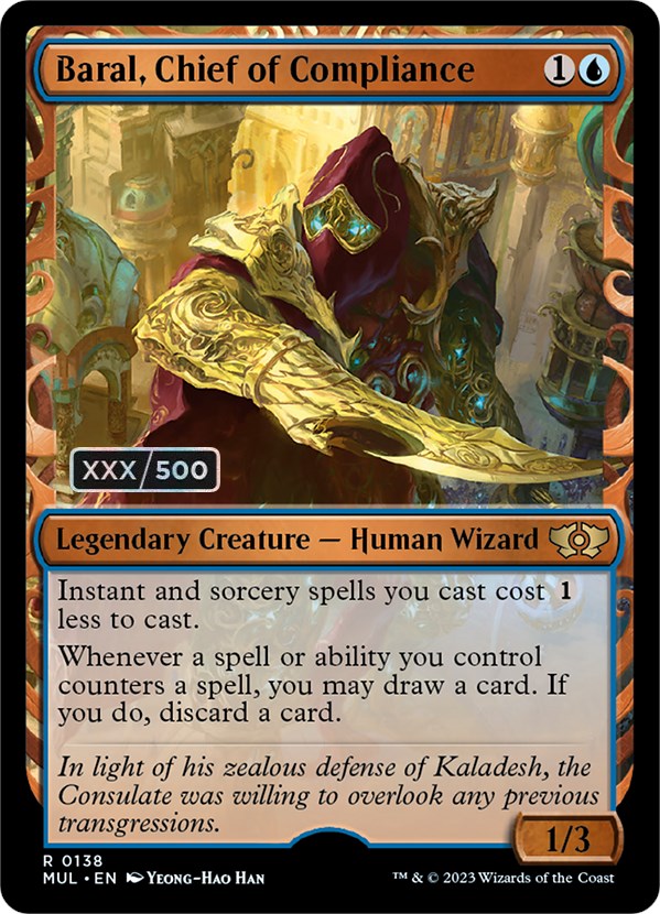 Baral, Chief of Compliance (Serialized) [Multiverse Legends] Magic: The Gathering