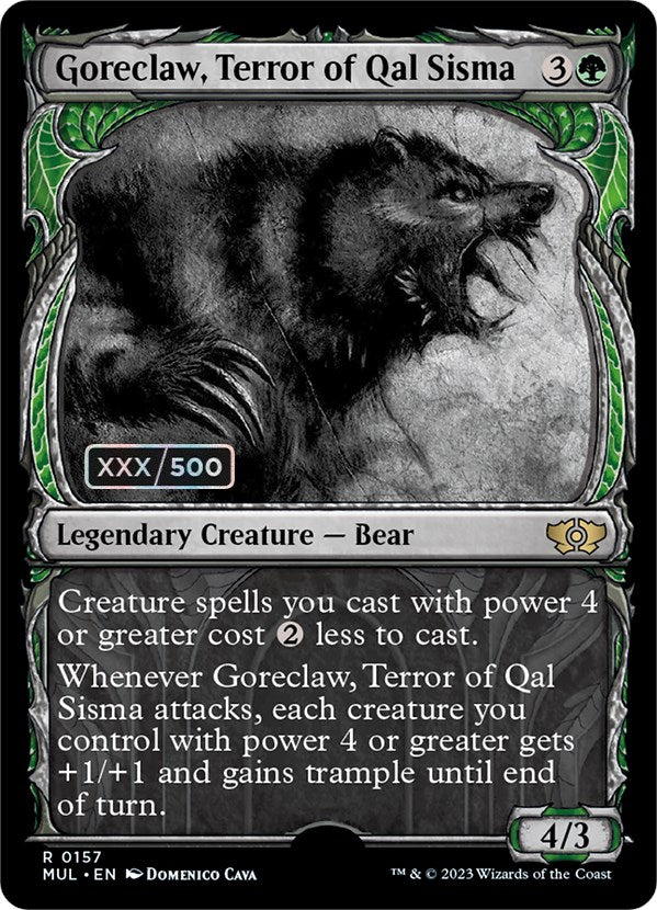 Goreclaw, Terror of Qal Sisma (Serialized) [Multiverse Legends] Magic: The Gathering