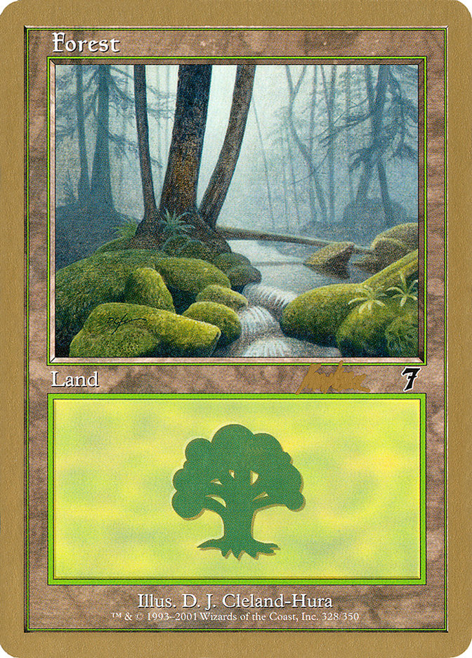 Forest (328) (Brian Kibler) [World Championship Decks 2002] Magic: The Gathering