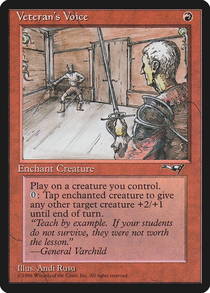 Veteran's Voice (Double Doors) [Alliances] Magic: The Gathering