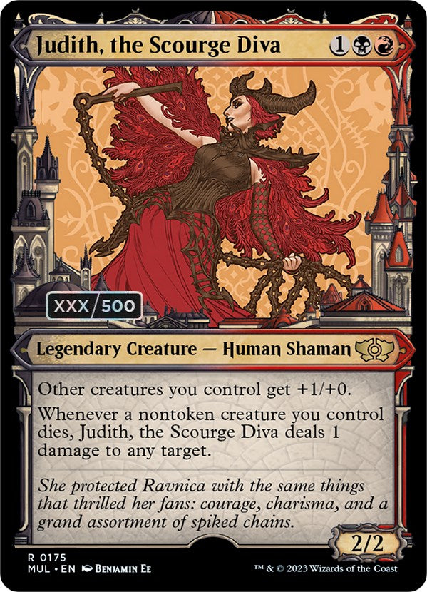 Judith, the Scourge Diva (Serialized) [Multiverse Legends] Magic: The Gathering