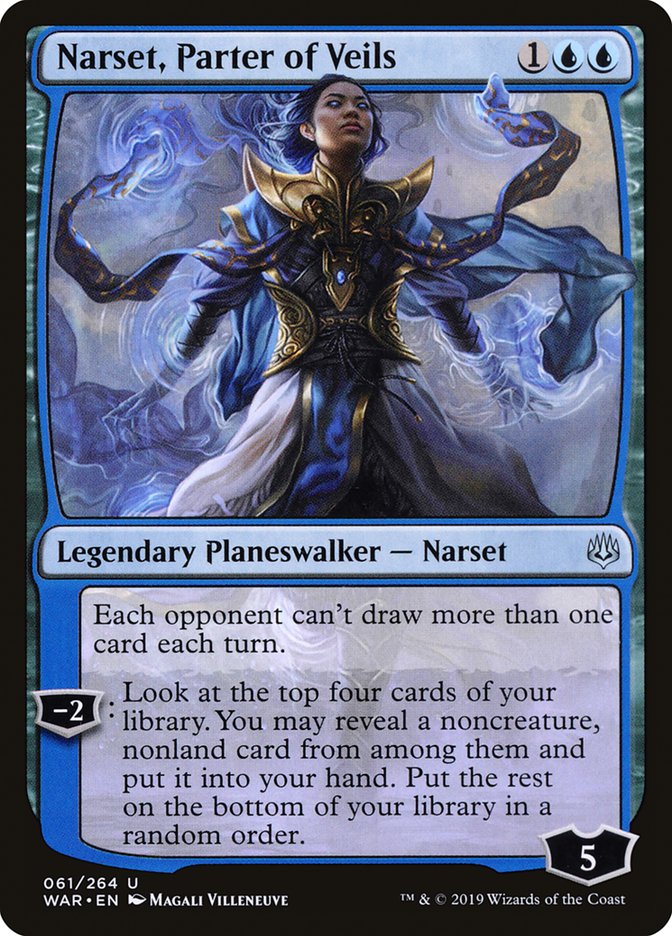 Narset, Parter of Veils [War of the Spark] Magic: The Gathering
