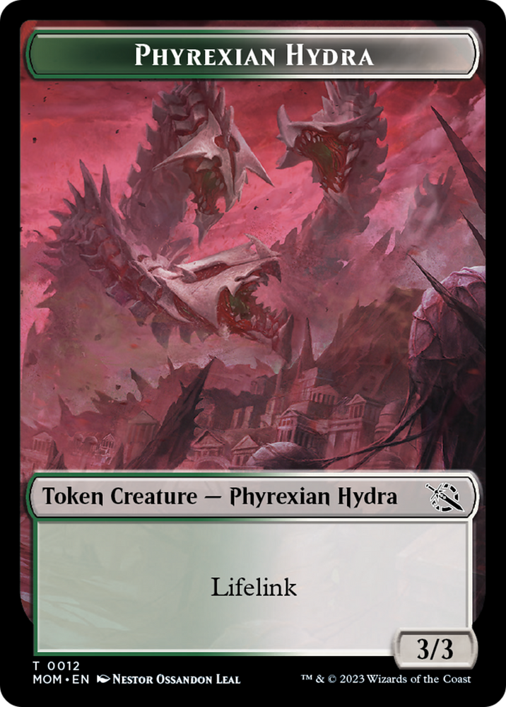 Elemental (9) // Phyrexian Hydra (12) Double-Sided Token [March of the Machine Tokens] Magic: The Gathering