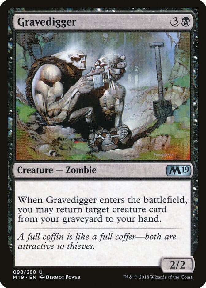 Gravedigger [Core Set 2019] Magic: The Gathering