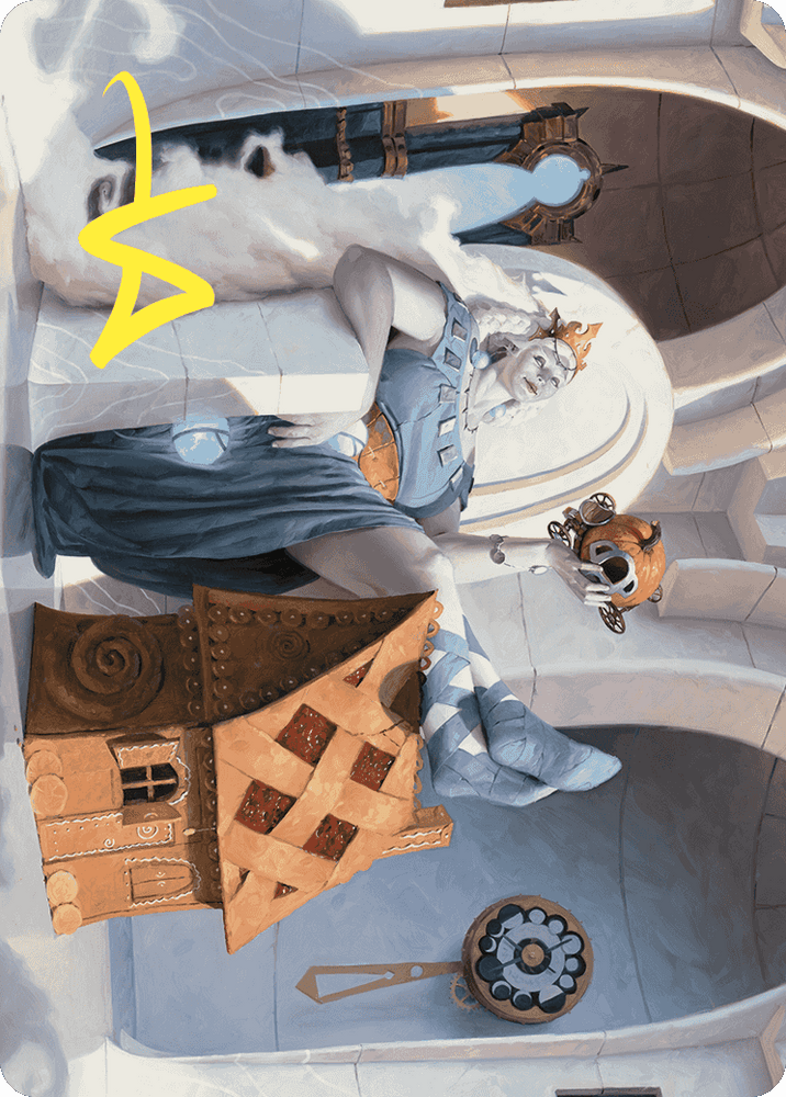 Beluna Grandsquall Art Card (Gold-Stamped Signature) [Wilds of Eldraine Art Series] Magic: The Gathering