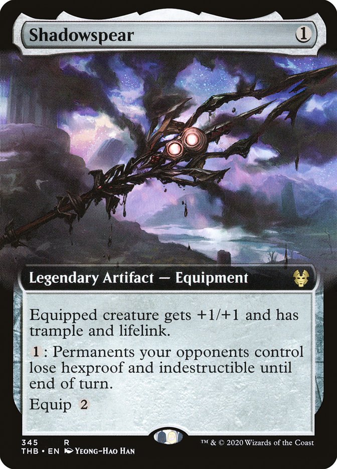Shadowspear (Extended Art) [Theros Beyond Death] Magic: The Gathering