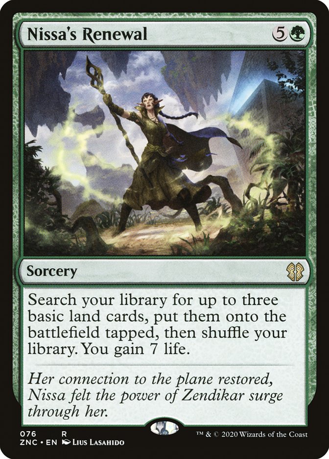 Nissa's Renewal [Zendikar Rising Commander] Magic: The Gathering