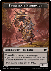 Otter // Thornplate Intimidator Double-Sided Token [Bloomburrow Tokens] Magic: The Gathering