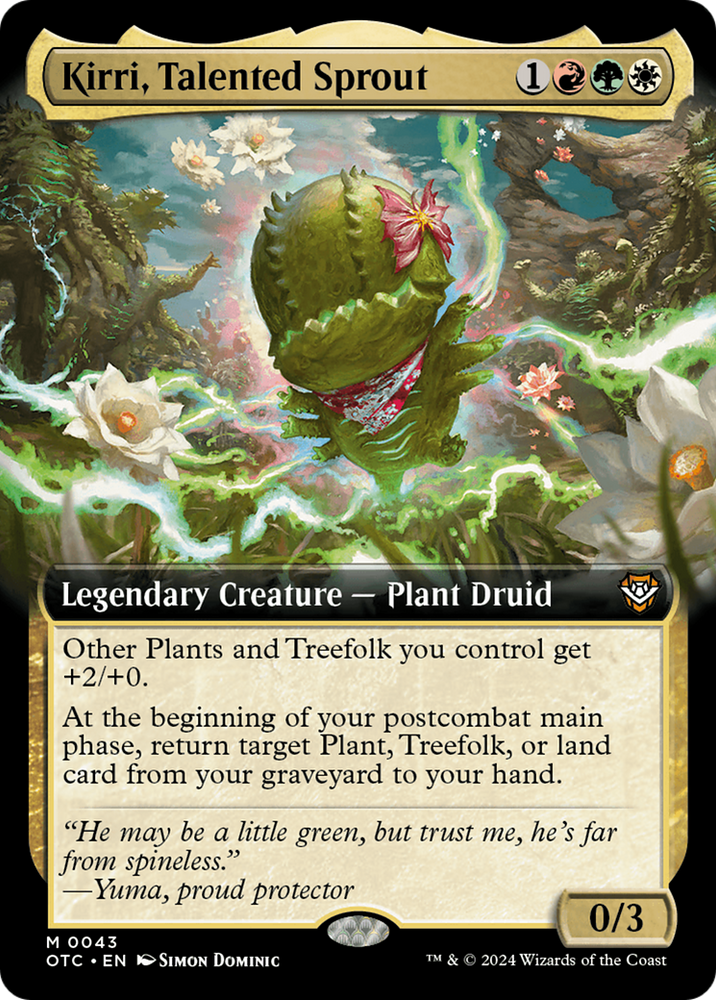 Kirri, Talented Sprout (Extended Art) [Outlaws of Thunder Junction Commander] Magic: The Gathering