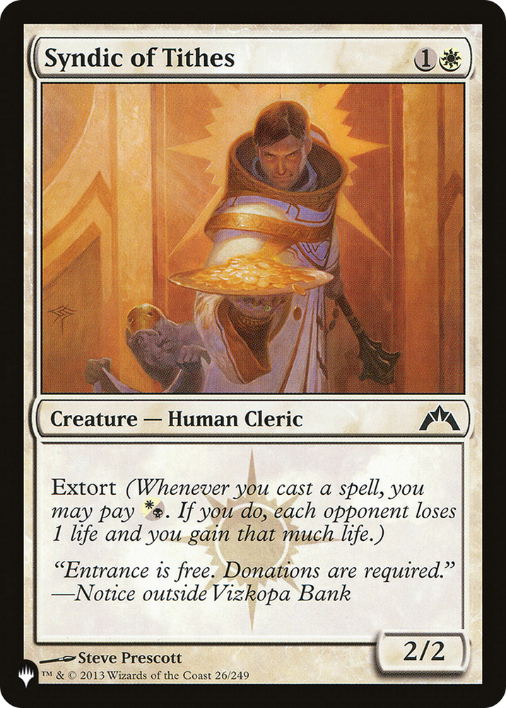 Syndic of Tithes [The List] Magic: The Gathering