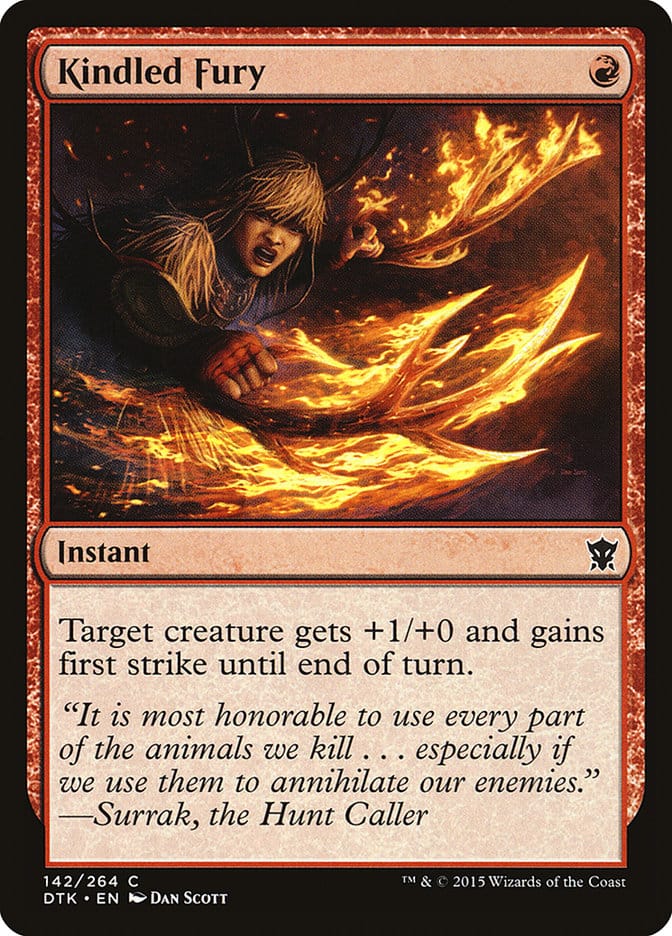Kindled Fury [Dragons of Tarkir] Magic: The Gathering