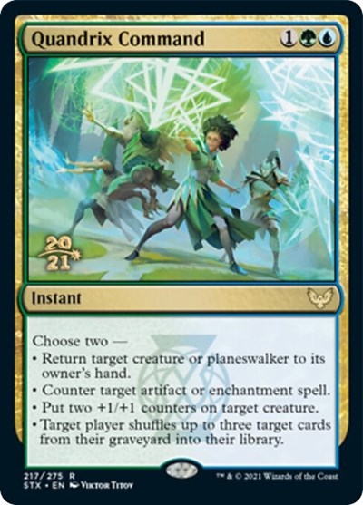 Quandrix Command [Strixhaven: School of Mages Prerelease Promos] Magic: The Gathering