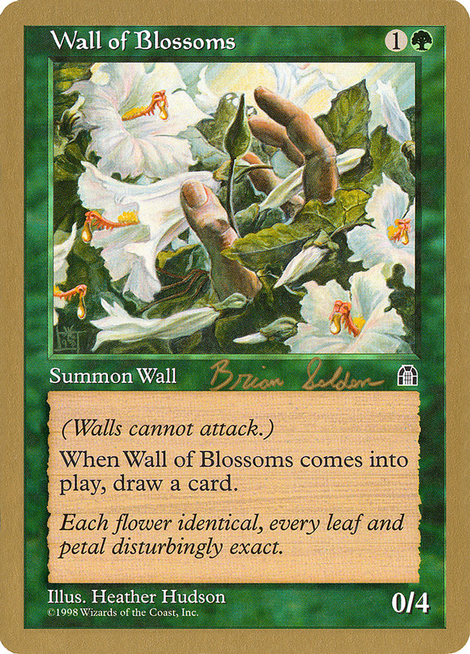 Wall of Blossoms (Brian Selden) [World Championship Decks 1998] Magic: The Gathering