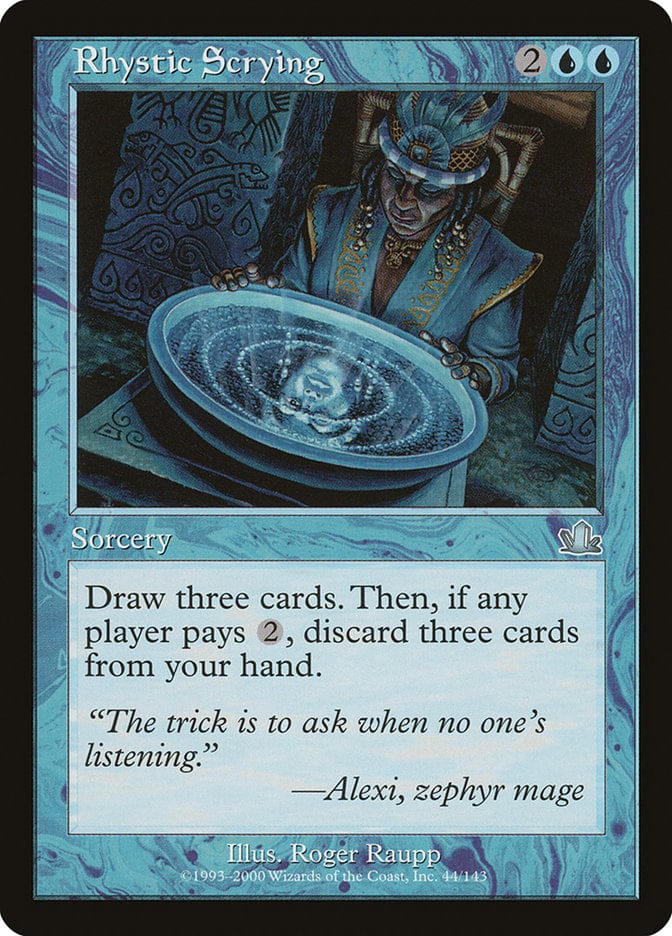 Rhystic Scrying [Prophecy] Magic: The Gathering