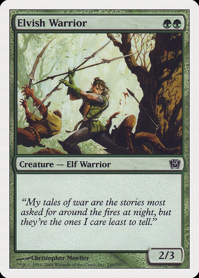 Elvish Warrior [Ninth Edition] Magic: The Gathering