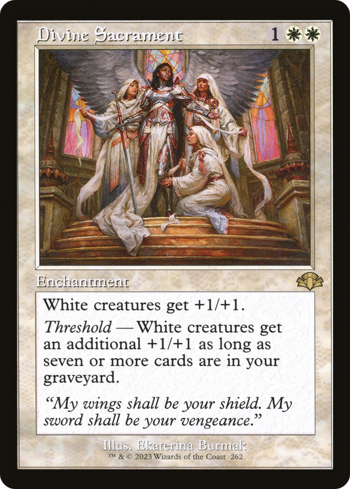 Divine Sacrament (Retro) [Dominaria Remastered] Magic: The Gathering