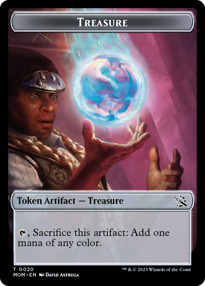 Treasure (20) // Knight Double-Sided Token [March of the Machine Tokens] Magic: The Gathering