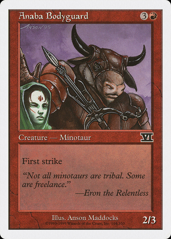 Anaba Bodyguard [Classic Sixth Edition] Magic: The Gathering
