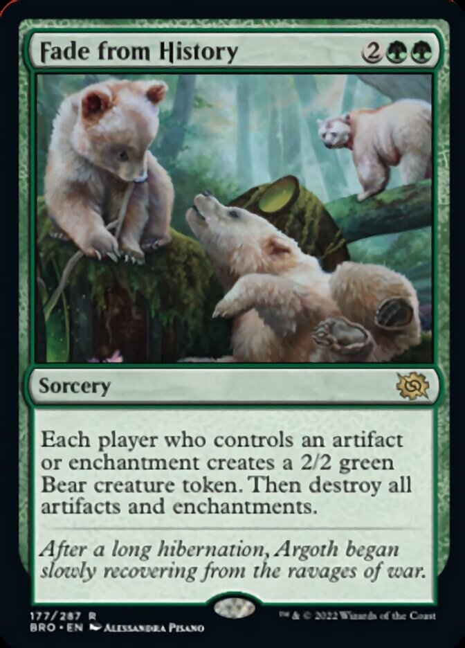 Fade from History [The Brothers' War] Magic: The Gathering
