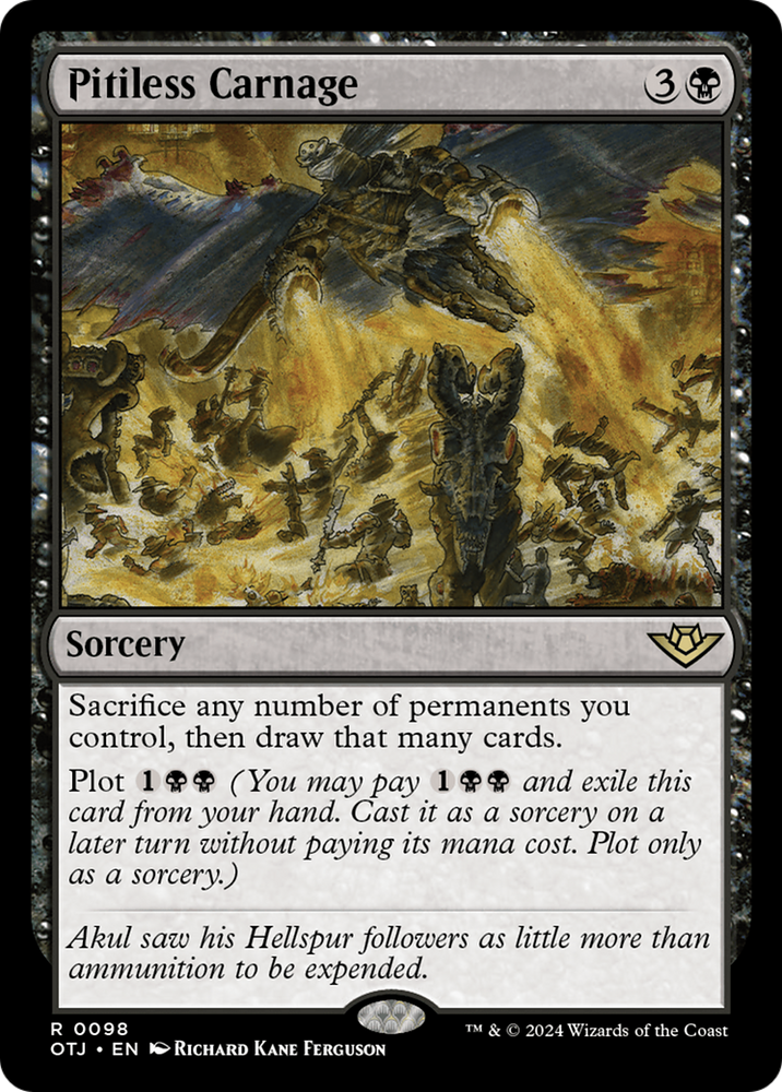 Pitiless Carnage [Outlaws of Thunder Junction] Magic: The Gathering