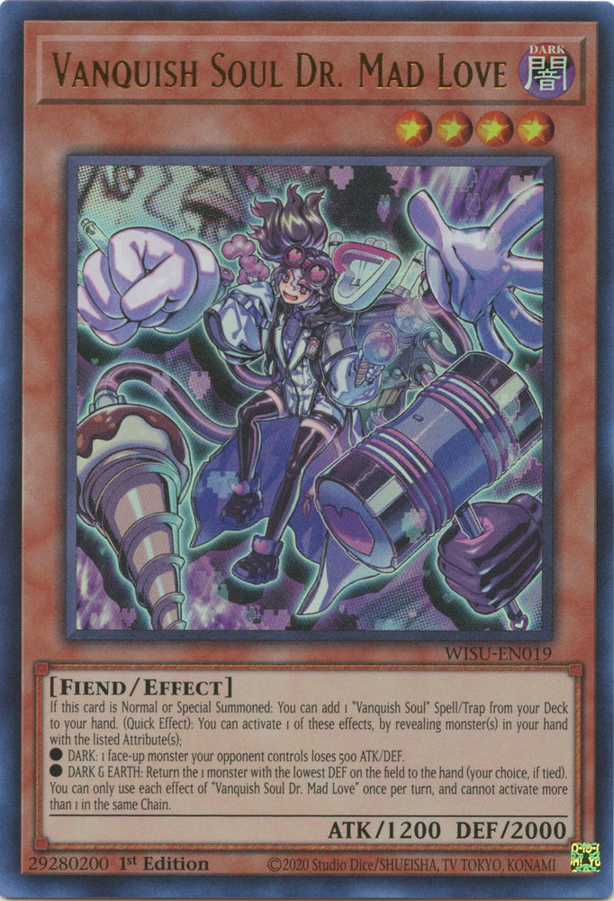 Vanquish Soul Dr. Mad Love [WISU-EN019] Ultra Rare - Yugioh Cards For Your TCG Needs!