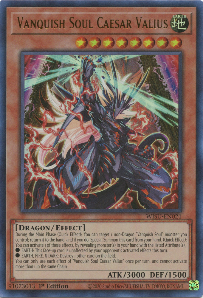 Vanquish Soul Caesar Valius [WISU-EN021] Ultra Rare - Yugioh Cards For Your TCG Needs!