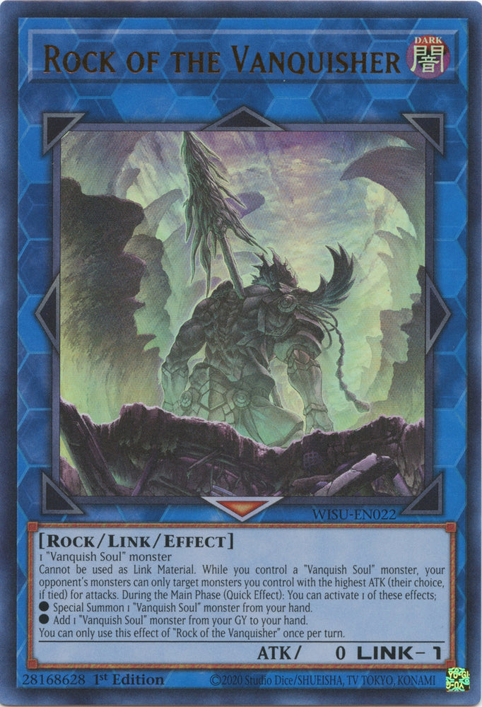 Rock of the Vanquisher [WISU-EN022] Ultra Rare - Yugioh Cards For Your TCG Needs!