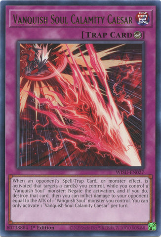 Vanquish Soul Calamity Caesar [WISU-EN027] Rare - Yugioh Cards For Your TCG Needs!