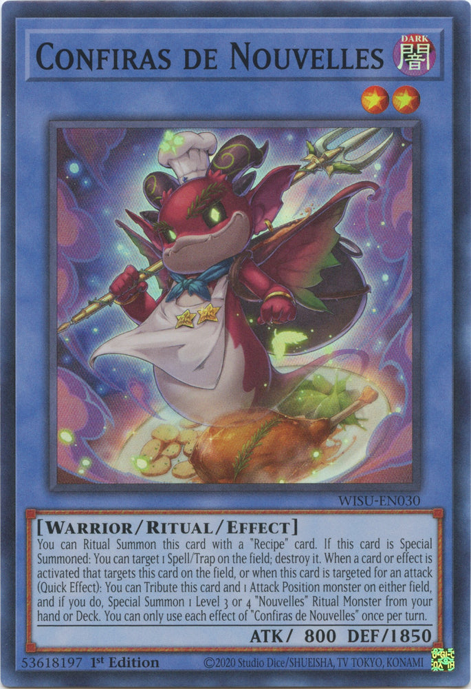 Confiras de Nouvelles [WISU-EN030] Super Rare - Yugioh Cards For Your TCG Needs!