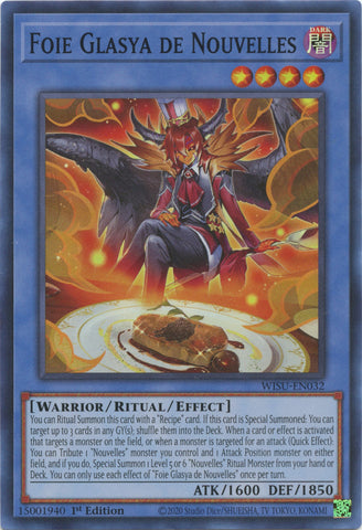 Foie Glasya de Nouvelles [WISU-EN032] Super Rare - Yugioh Cards For Your TCG Needs!