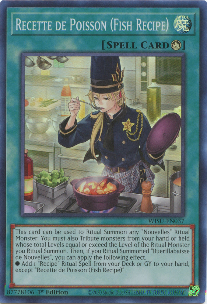 Recette de Poisson (Fish Recipe) [WISU-EN037] Super Rare - Yugioh Cards For Your TCG Needs!