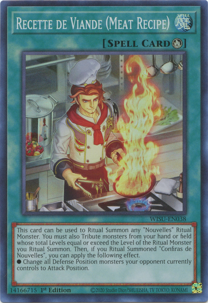 Recette de Viande (Meat Recipe) [WISU-EN038] Super Rare - Yugioh Cards For Your TCG Needs!