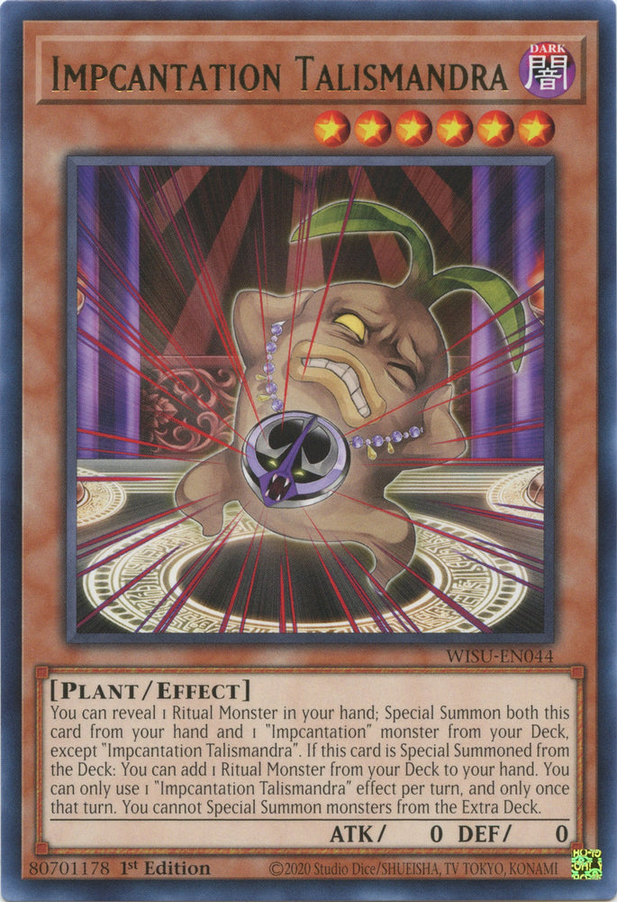 Impcantation Talismandra [WISU-EN044] Rare - Yugioh Cards For Your TCG Needs!