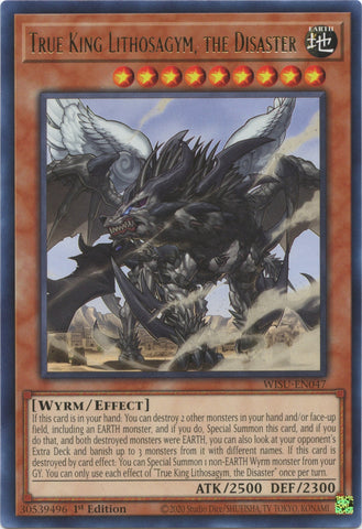 True King Lithosagym, the Disaster [WISU-EN047] Rare - Yugioh Cards For Your TCG Needs!