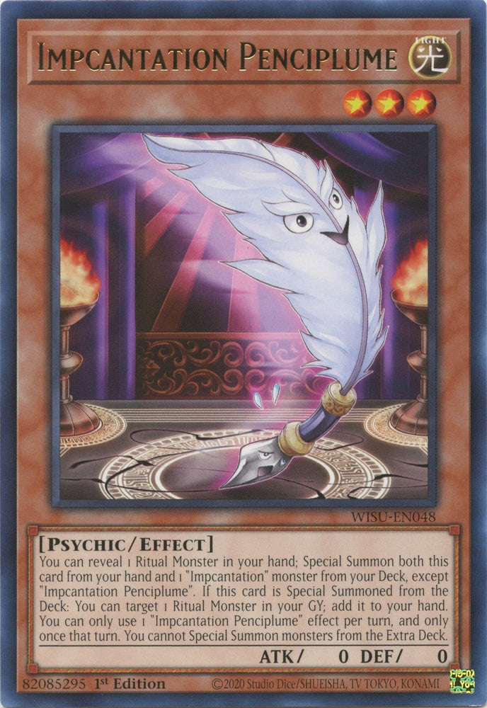 Impcantation Penciplume [WISU-EN048] Rare - Yugioh Cards For Your TCG Needs!