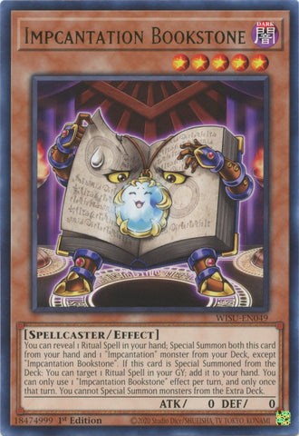 Impcantation Bookstone [WISU-EN049] Rare - Yugioh Cards For Your TCG Needs!
