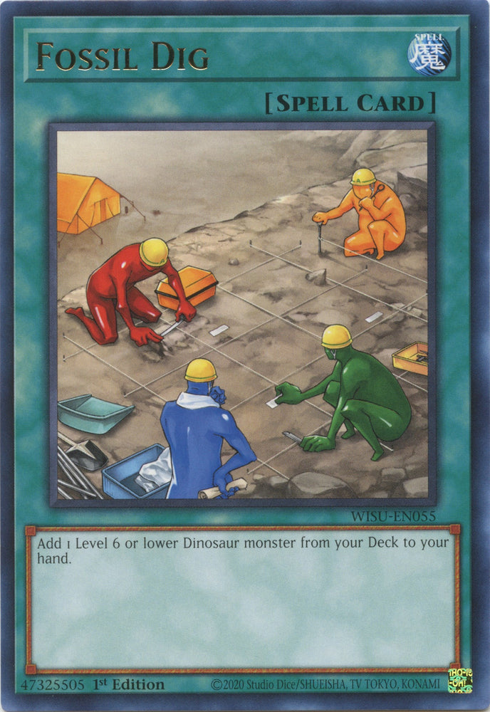 Fossil Dig [WISU-EN055] Rare - Yugioh Cards For Your TCG Needs!