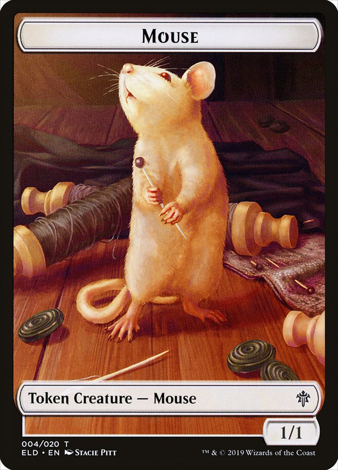 Mouse Token [Throne of Eldraine Tokens] Magic: The Gathering