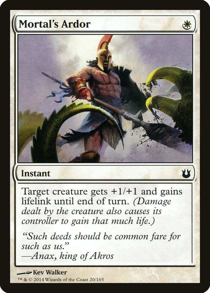 Mortal's Ardor [Born of the Gods] Magic: The Gathering