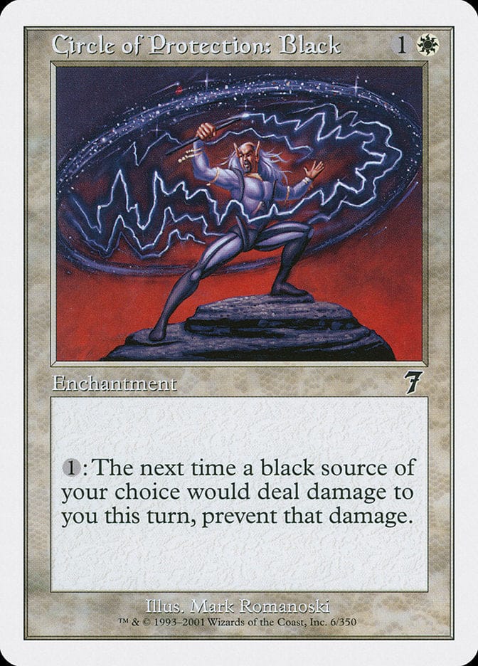 Circle of Protection: Black [Seventh Edition] Magic: The Gathering