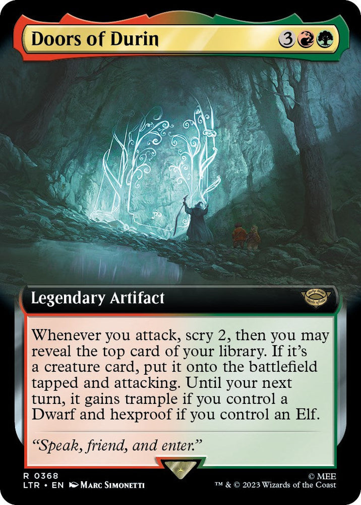Doors of Durin (Extended Art) [The Lord of the Rings: Tales of Middle-Earth] Magic: The Gathering