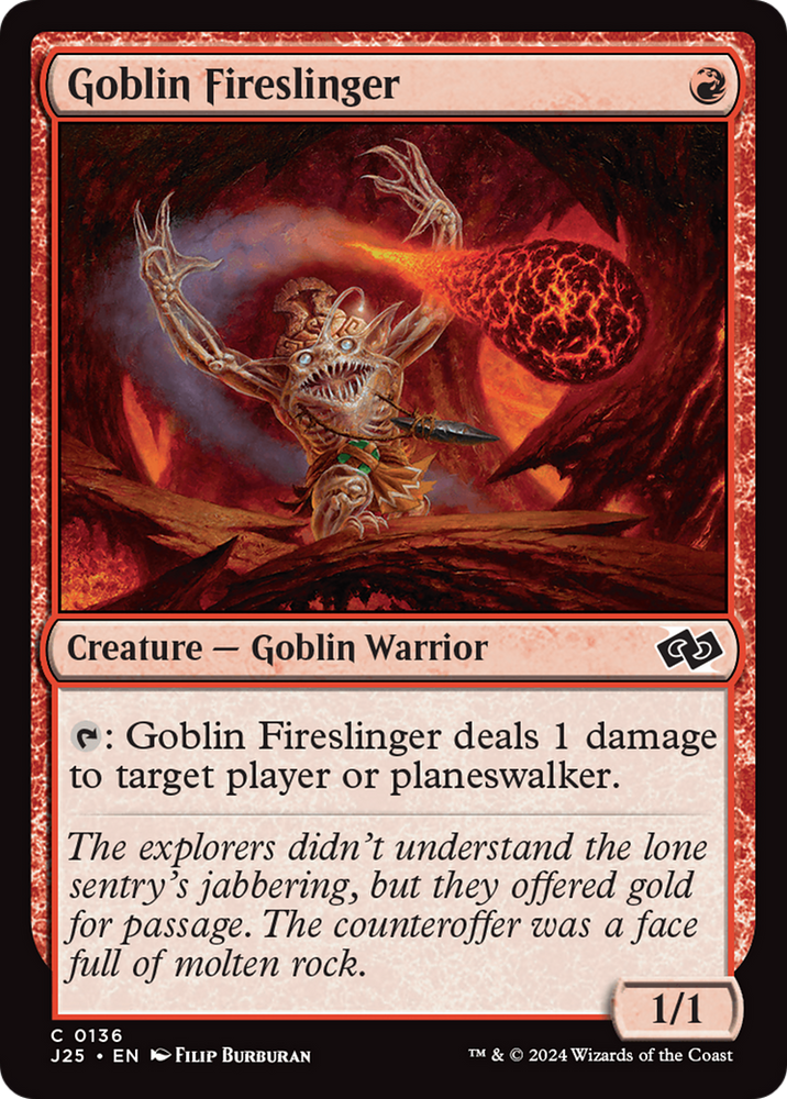 Goblin Fireslinger [Foundations Jumpstart] Magic: The Gathering